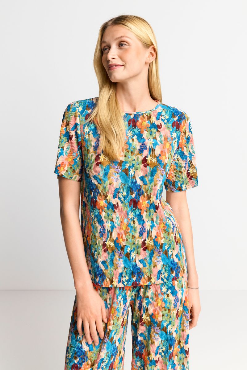 Printed crinkle T-Shirt recycled