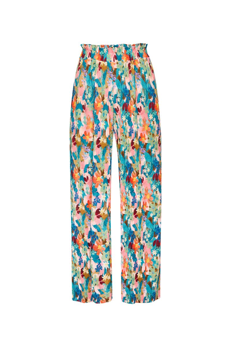 Printed crinkle pants recycled