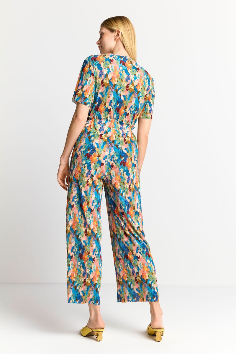 Printed crinkle pants recycled