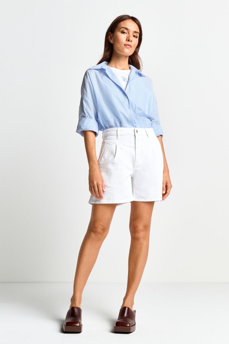 white denim shorts organic