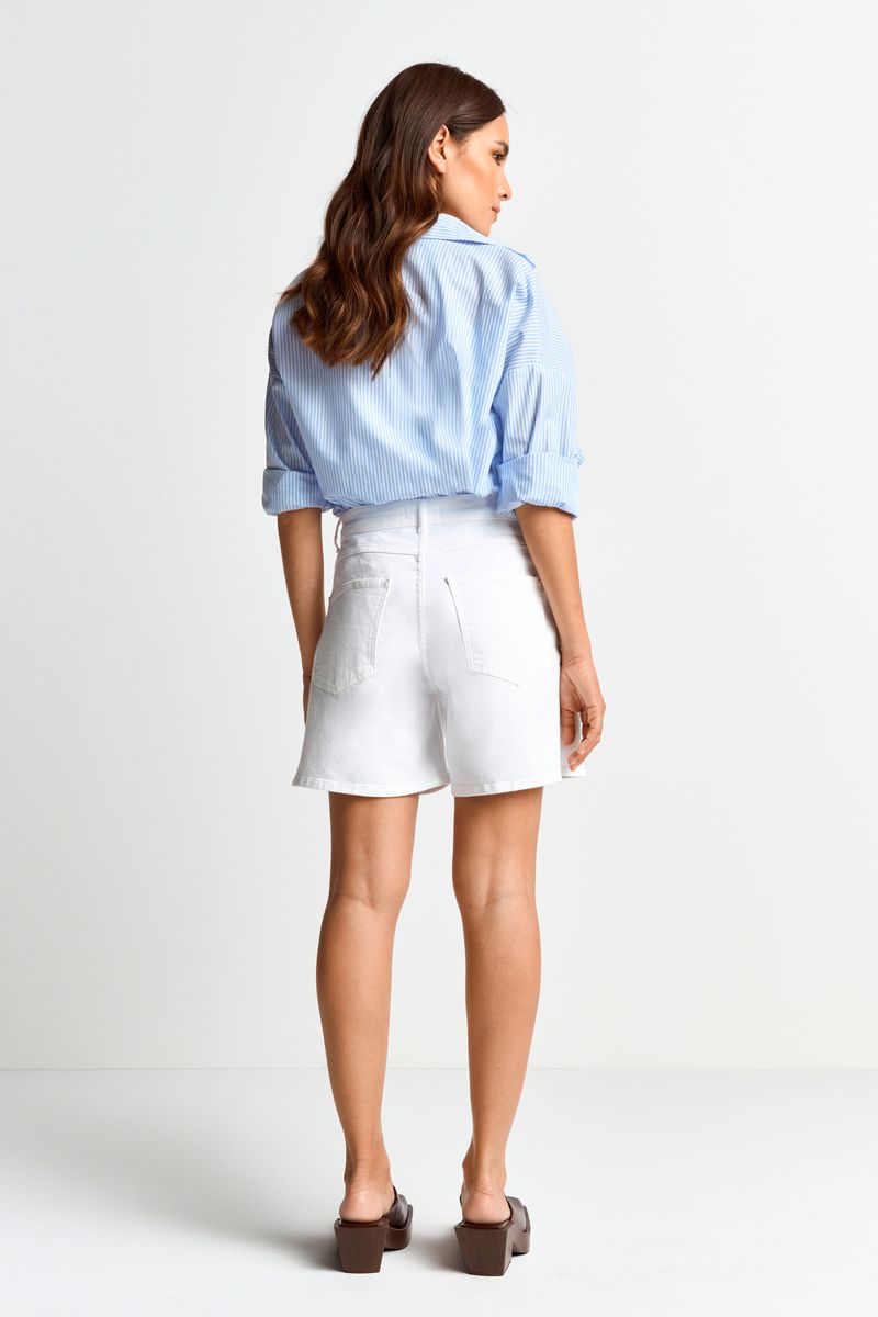 white denim shorts organic