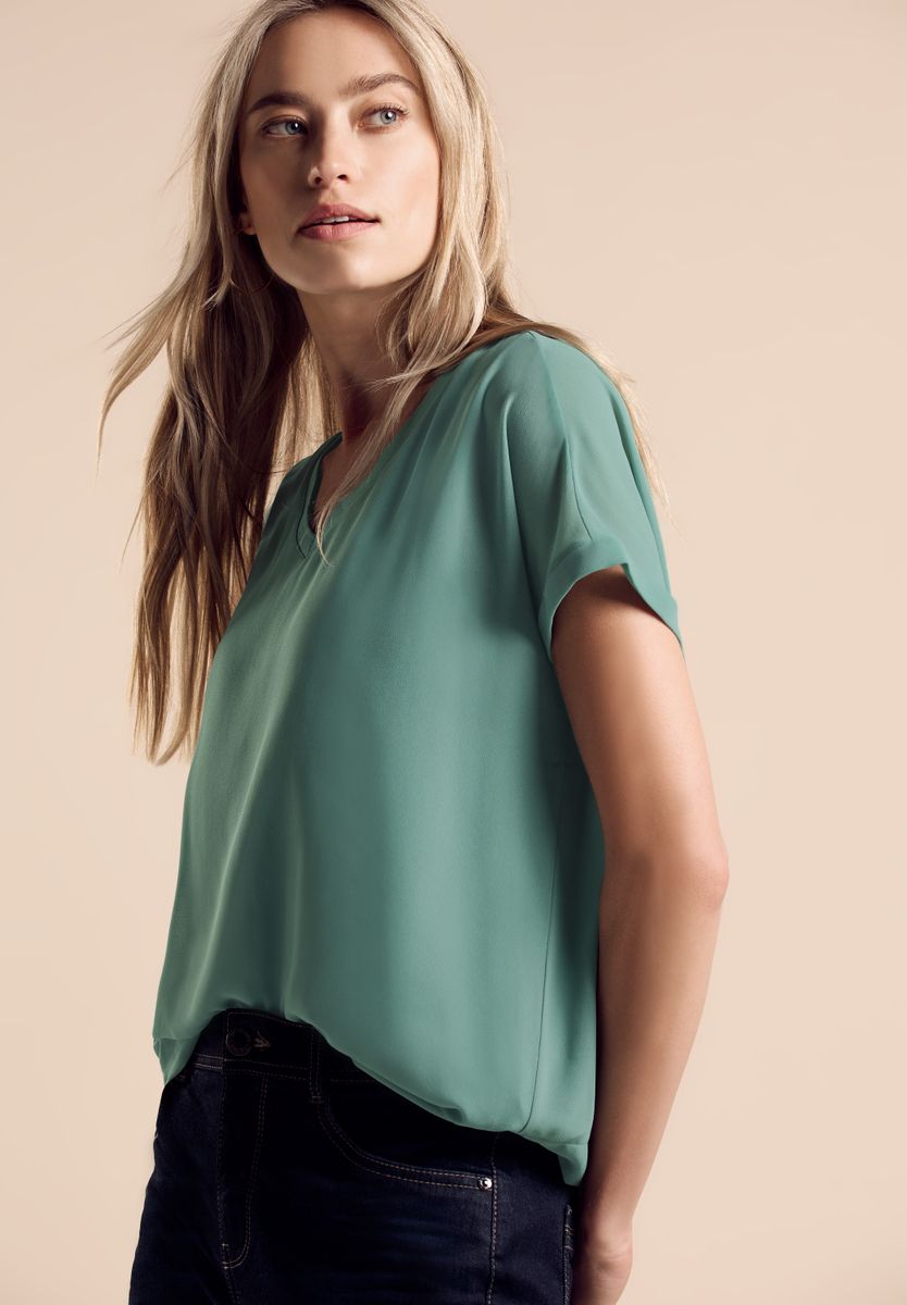 2 in 1 Chiffon-T-Shirt