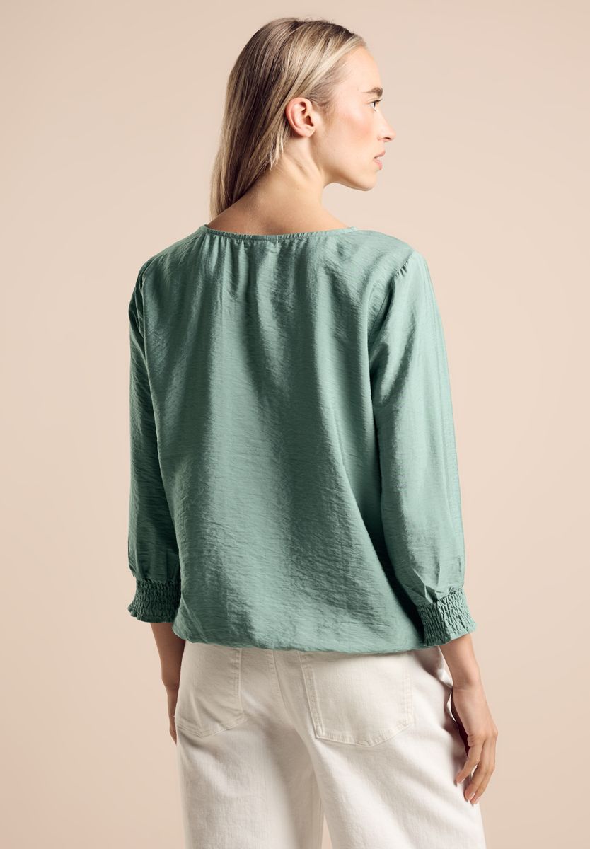 Bluse mit Smock-Detail