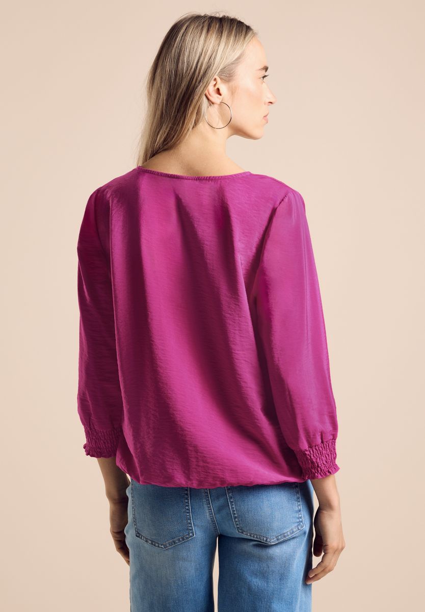 Bluse mit Smock-Detail