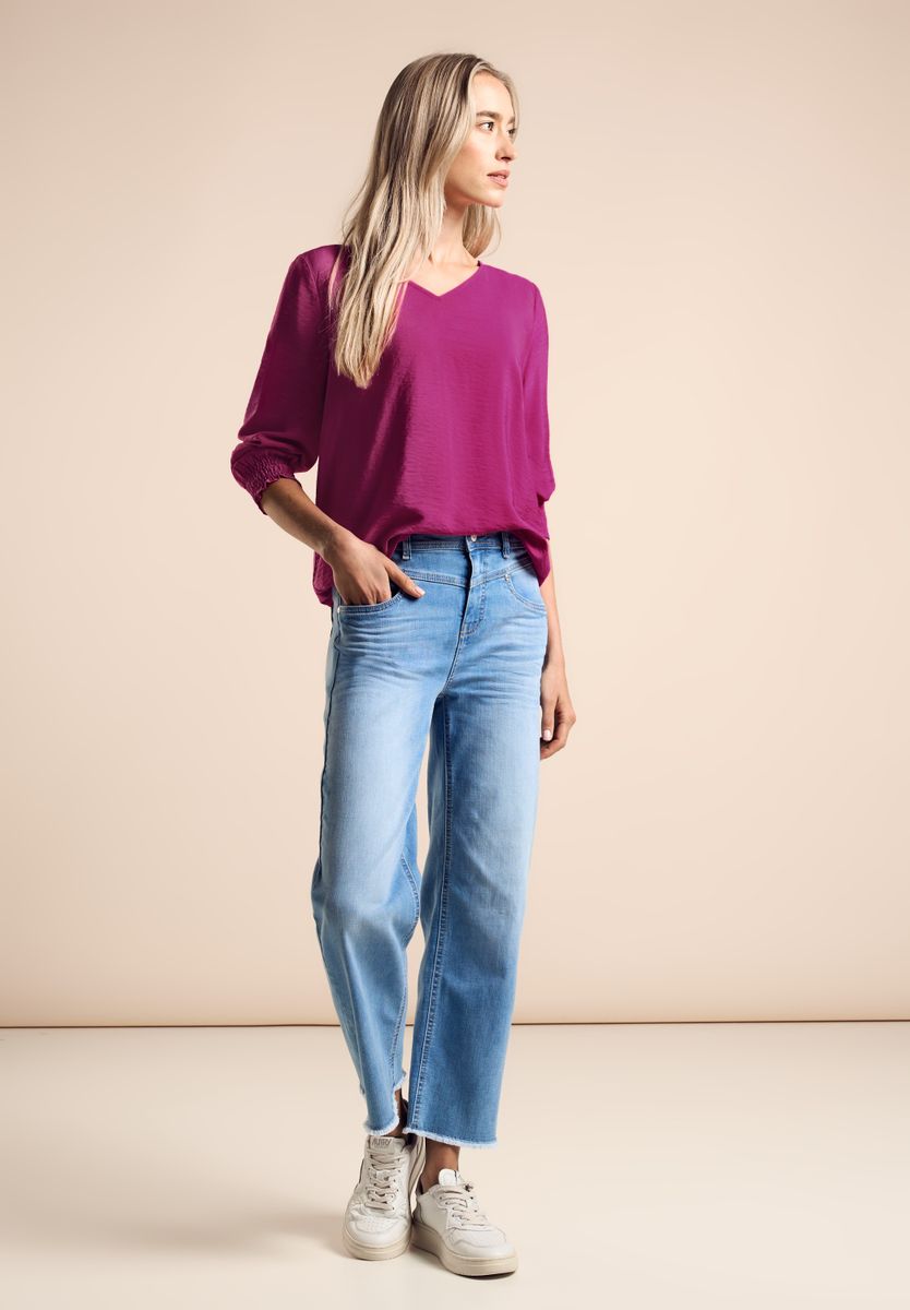 Bluse mit Smock-Detail