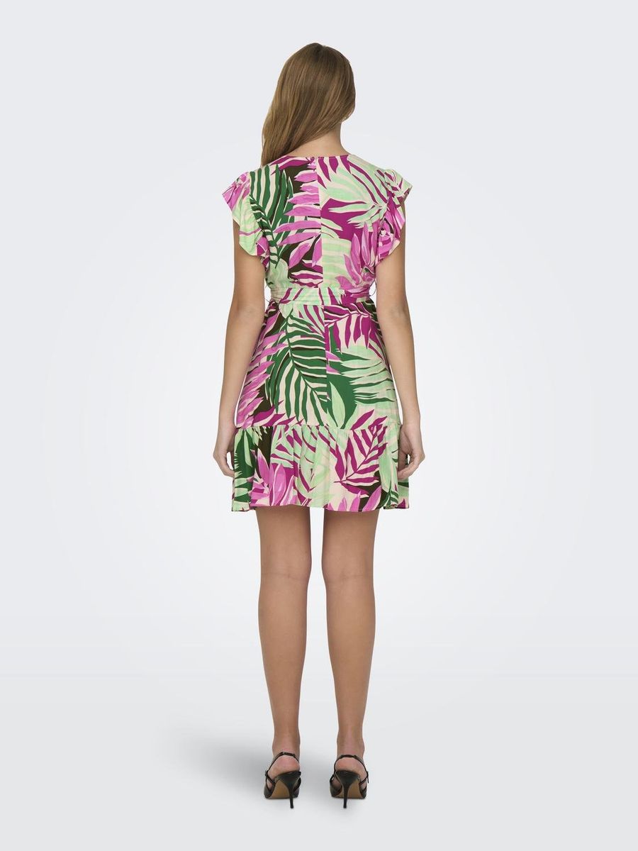 ONLSANDIE LIFE CAPSL .V-NECK DRESS PTM