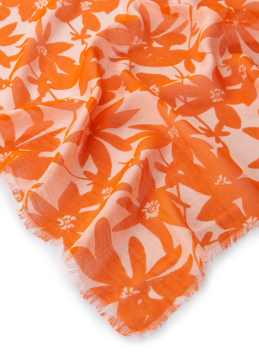 Softer Schal aus feinem Bambus mit Blumenmuster