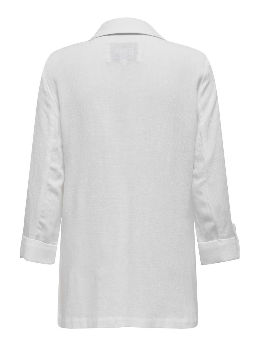 ONLSIESTA 3/4 OPEN LINEN BL BLAZER TLR