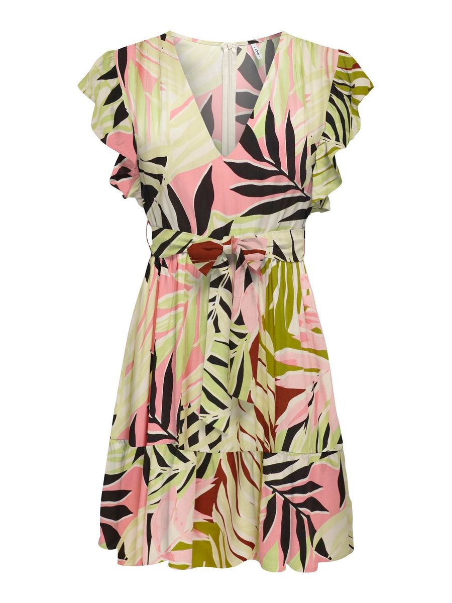 ONLSANDIE LIFE CAPSL .V-NECK DRESS PTM