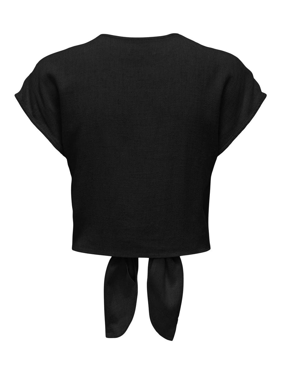 ONLSIESTA SS KNOT LIN BL SHIRT PNT NOOS