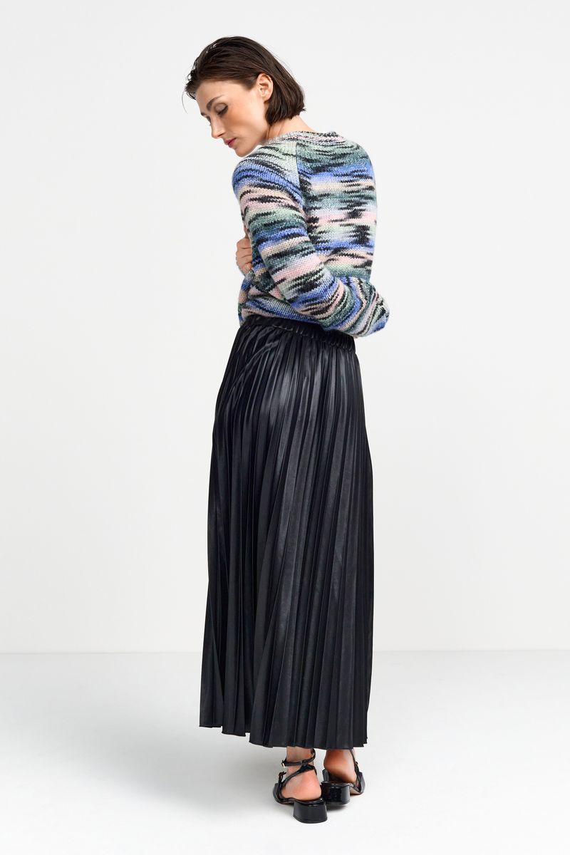 Shiny plissee skirt