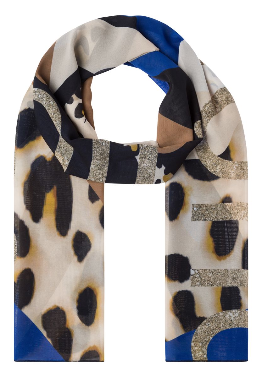 Tuch BOLD BLUE TONES mit raffiniertem Design
