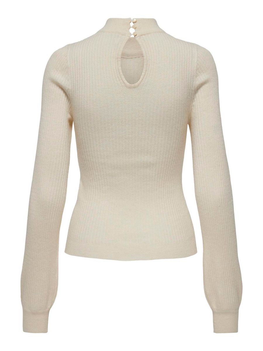 ONLIBI LS RIB HIGH NECK CC KNT