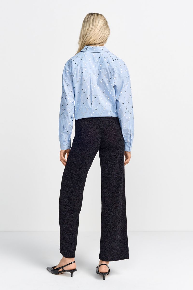 Sparkling straight leg pants