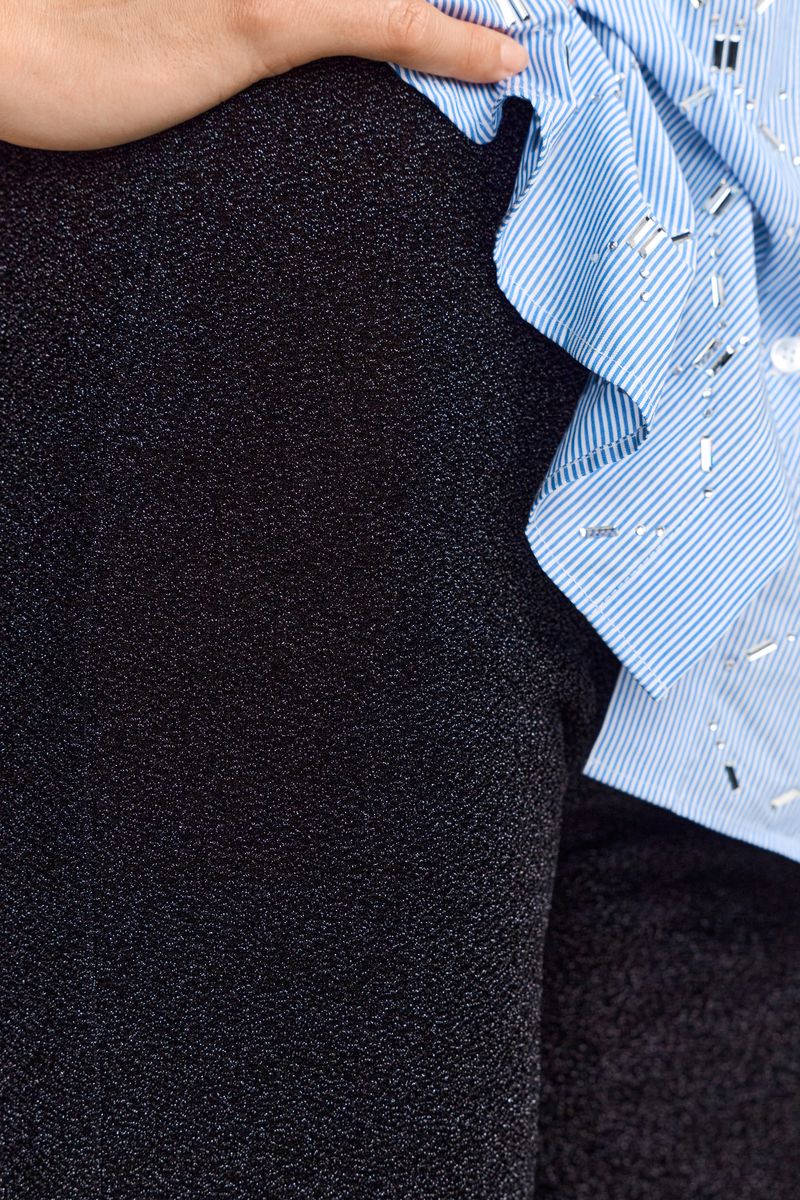 Sparkling straight leg pants