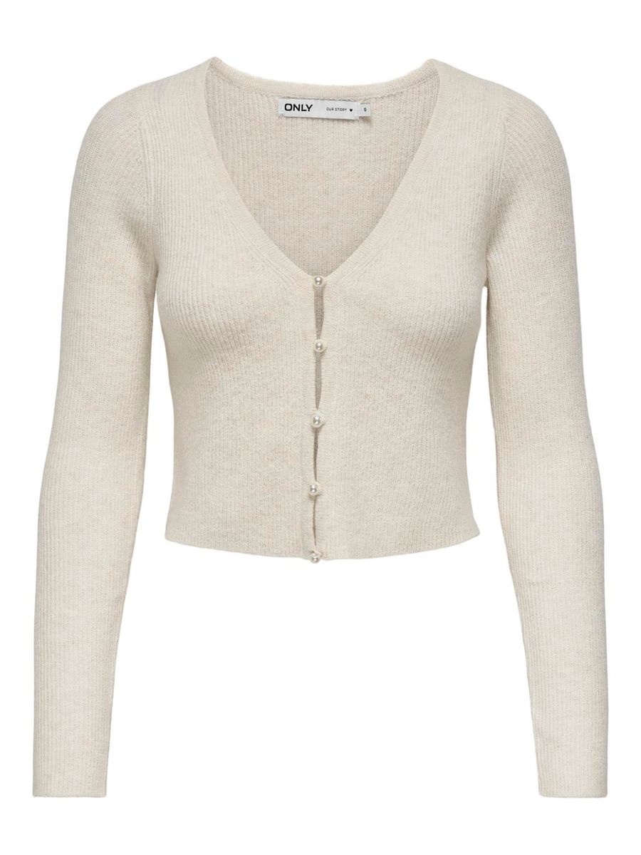 ONLRICA LIFE LS VNECK PEARL CARDIGAN KNT