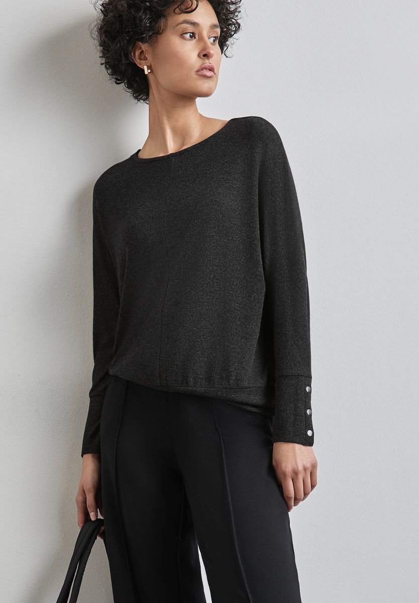 Shirt mit breiten Bündchen