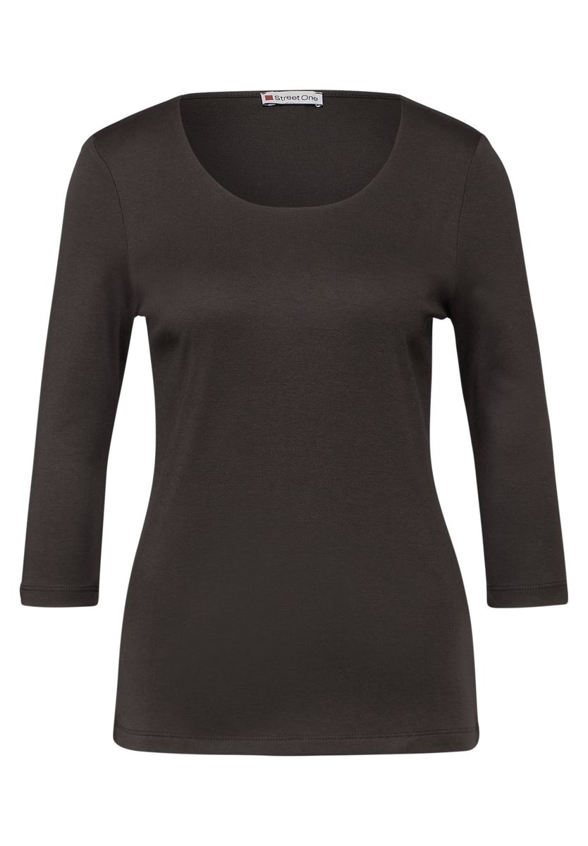 Basic T-Shirt mit 3/4 Arm