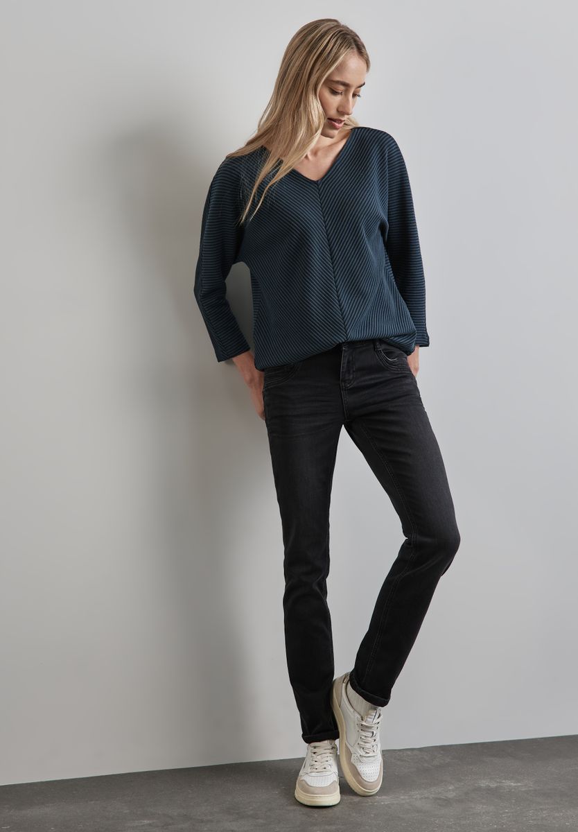 Shirt mit Diagonalstruktur
