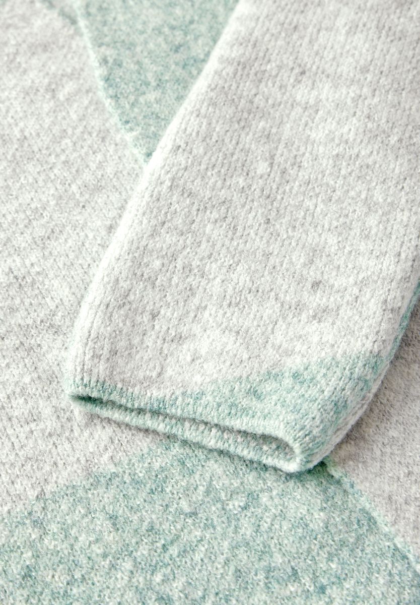 Gemusterte Strickjacke