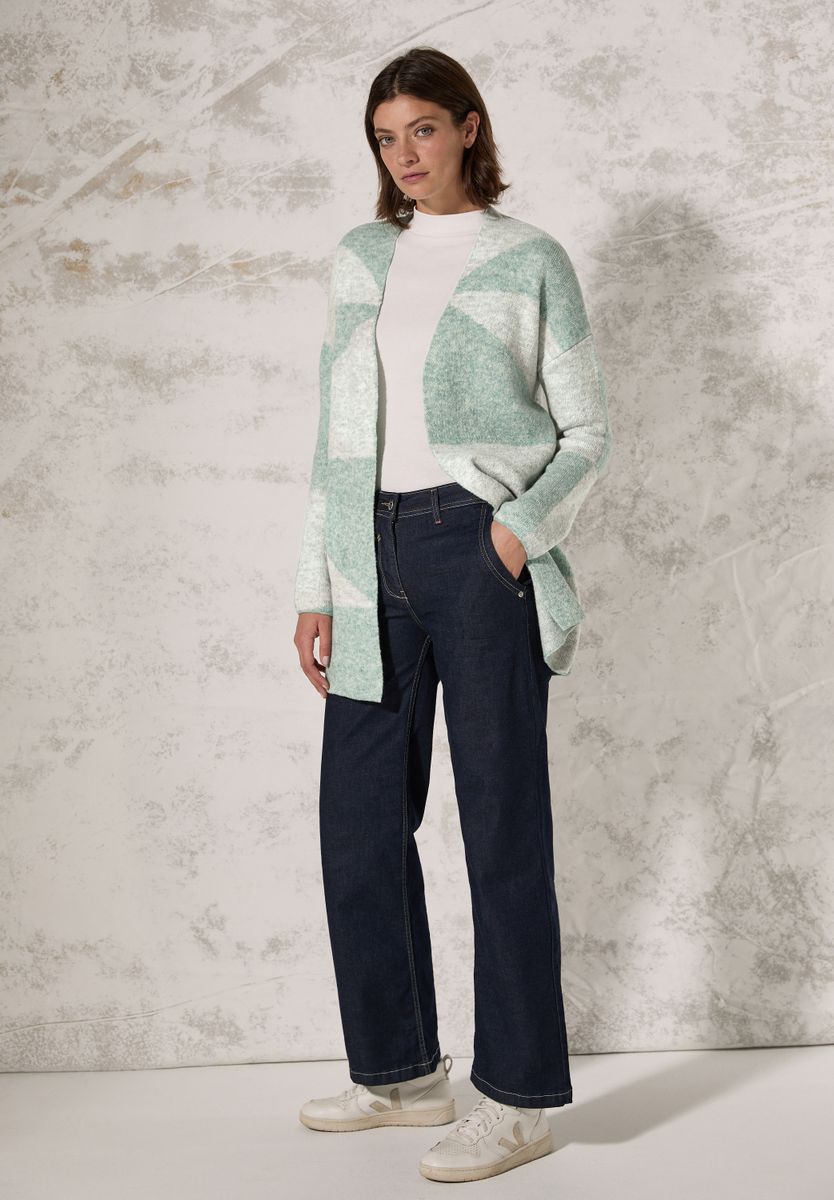 Gemusterte Strickjacke