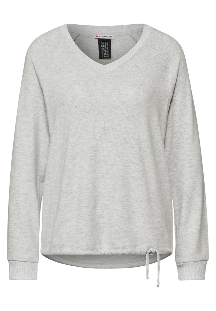 Shirt mit Glitzer-Bündchen