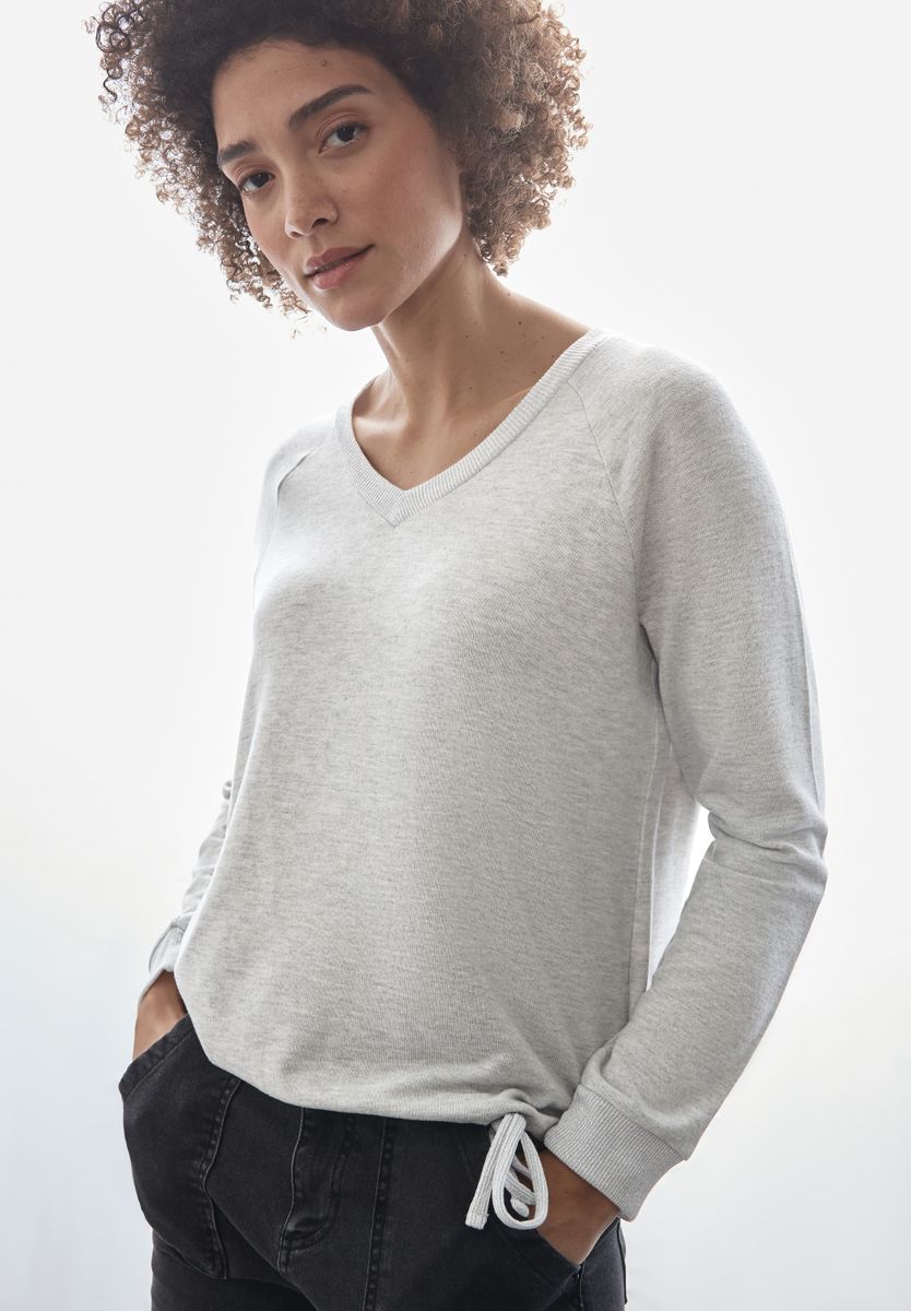 Shirt mit Glitzer-Bündchen