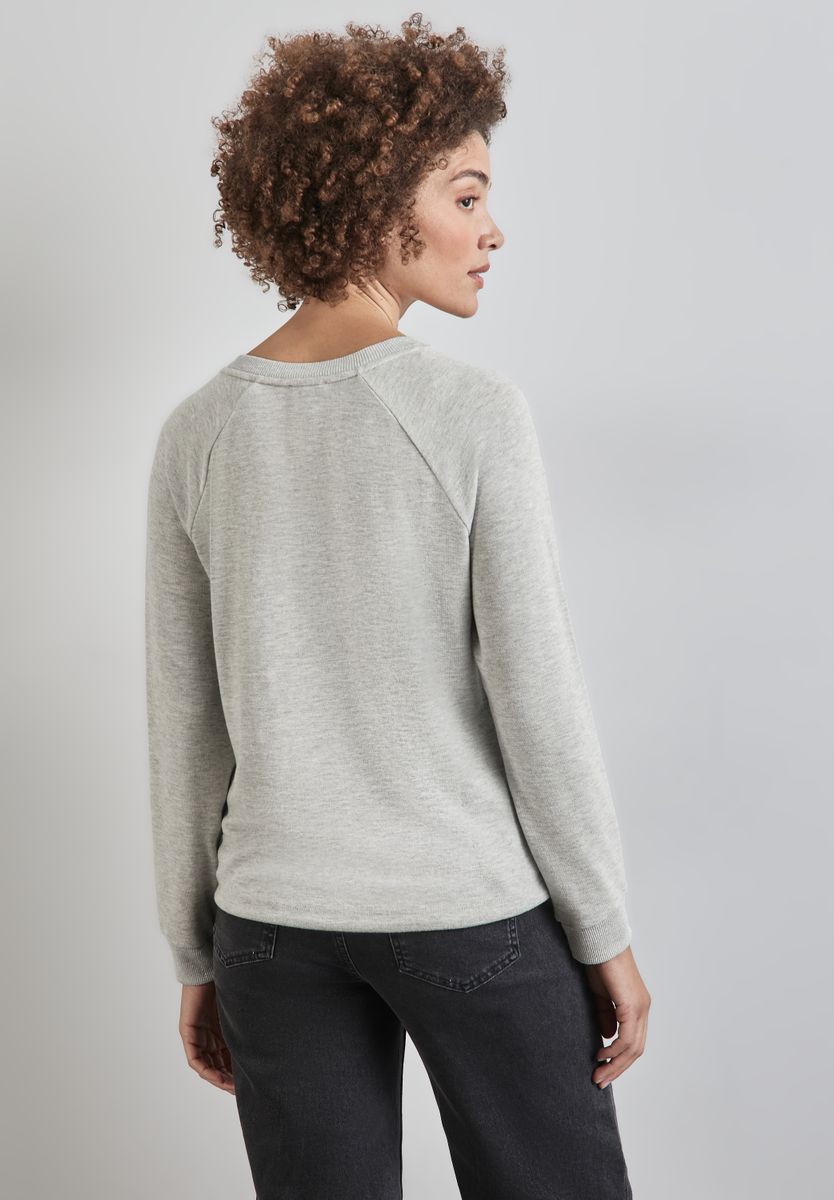 Shirt mit Glitzer-Bündchen