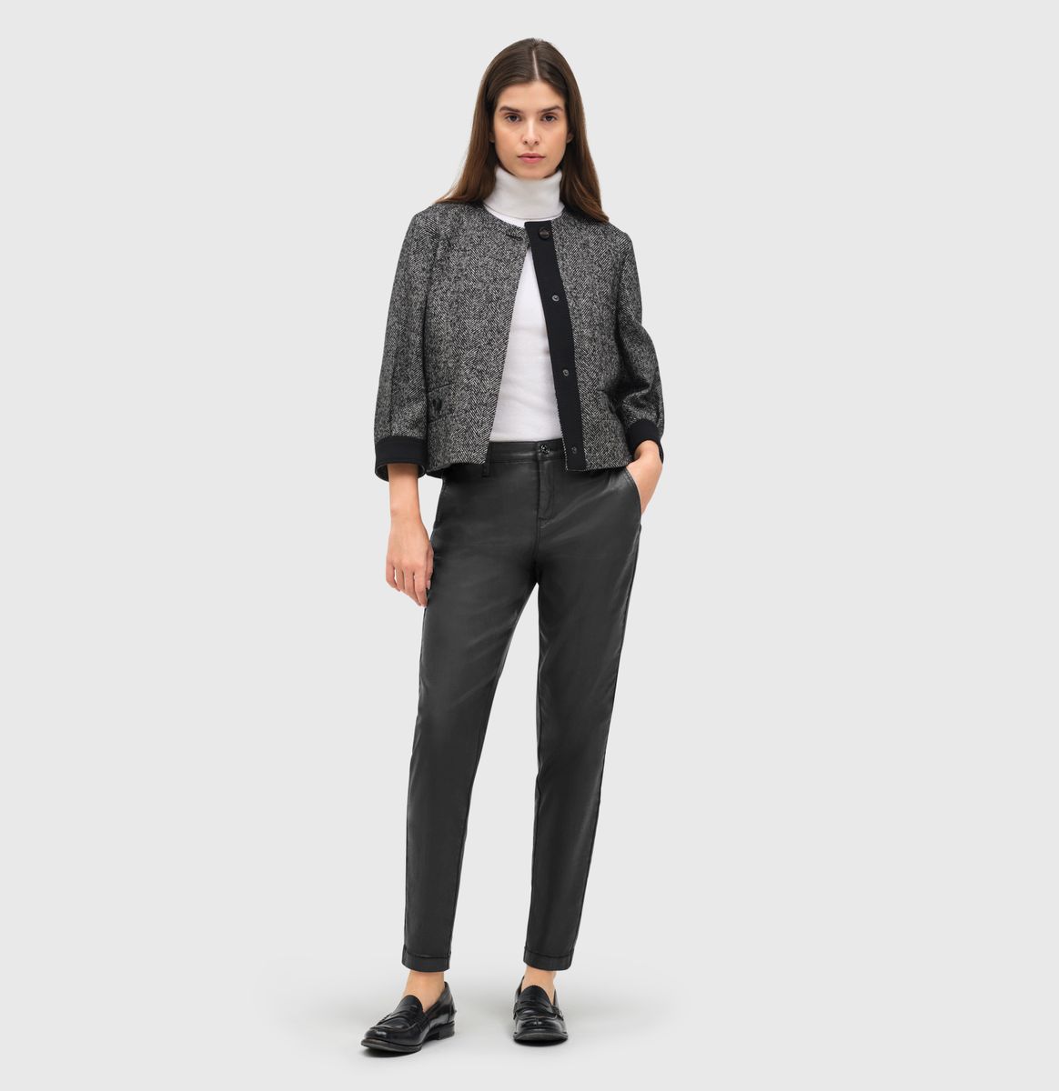 MAC JEANS - CHINO, Coated cotton tencel