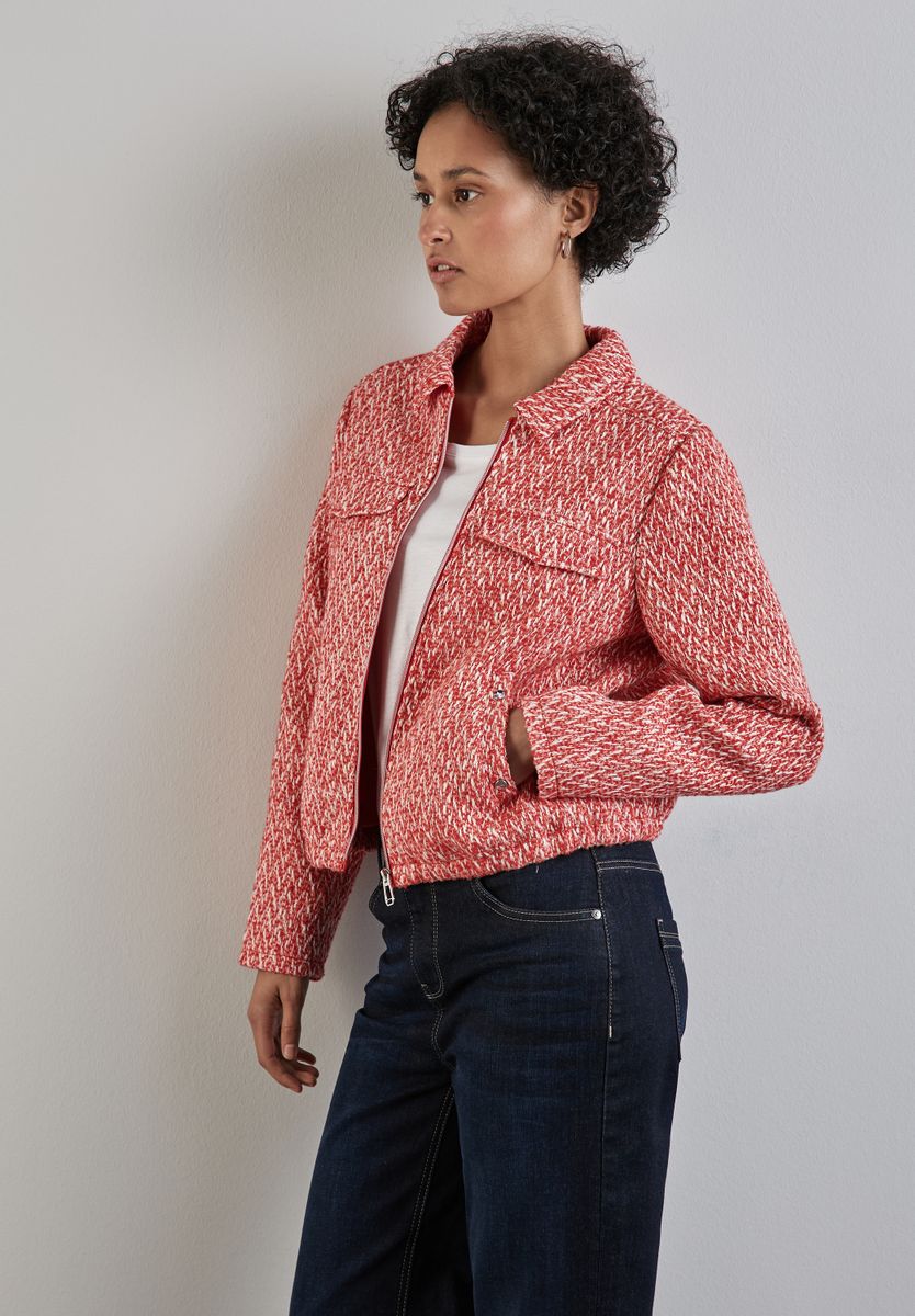 Kurze Bouclé-Jacke