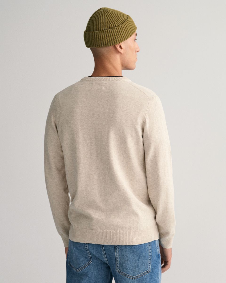 Klassischer V-Neck Pullover aus Baumwolle