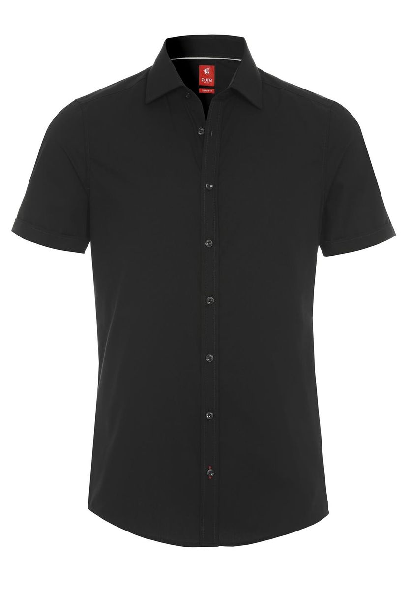 PURE Hemd City slim fit Halbarm