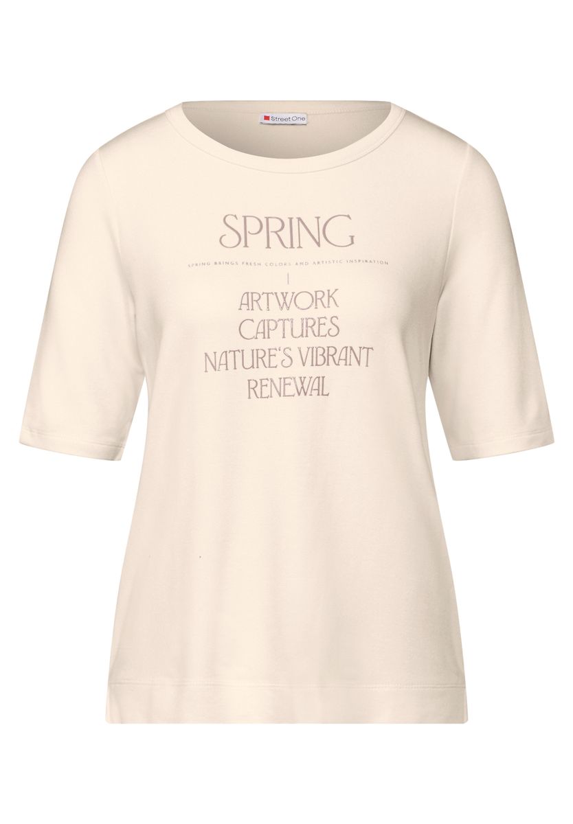 Shirt mit glänzendem Wording