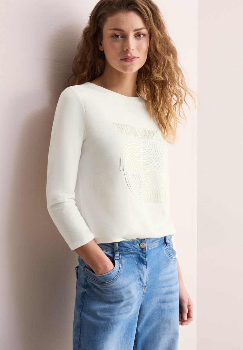 Shirt mit Schimmer-Print