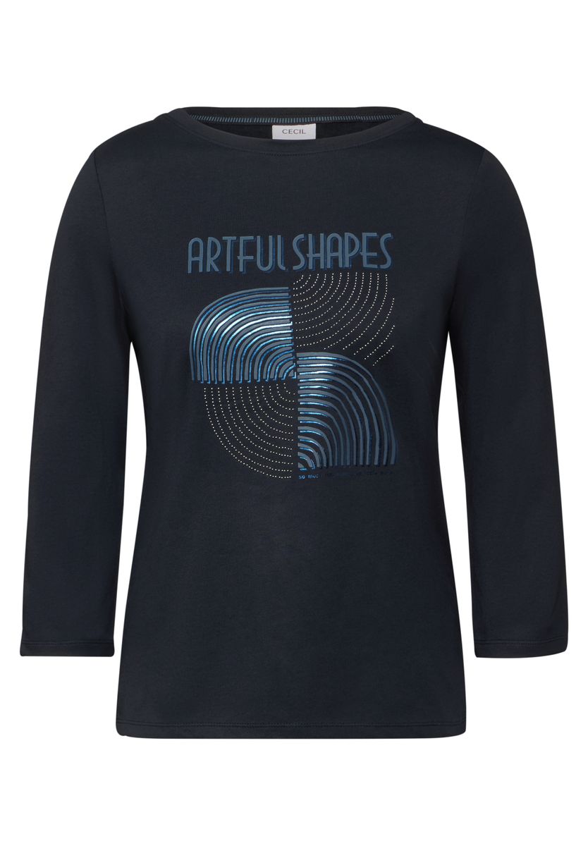 Shirt mit Schimmer-Print