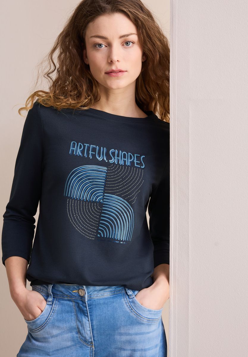 Shirt mit Schimmer-Print