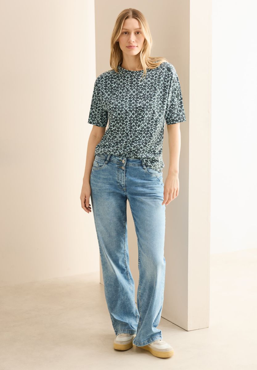 T-Shirt mit Knopfdetail