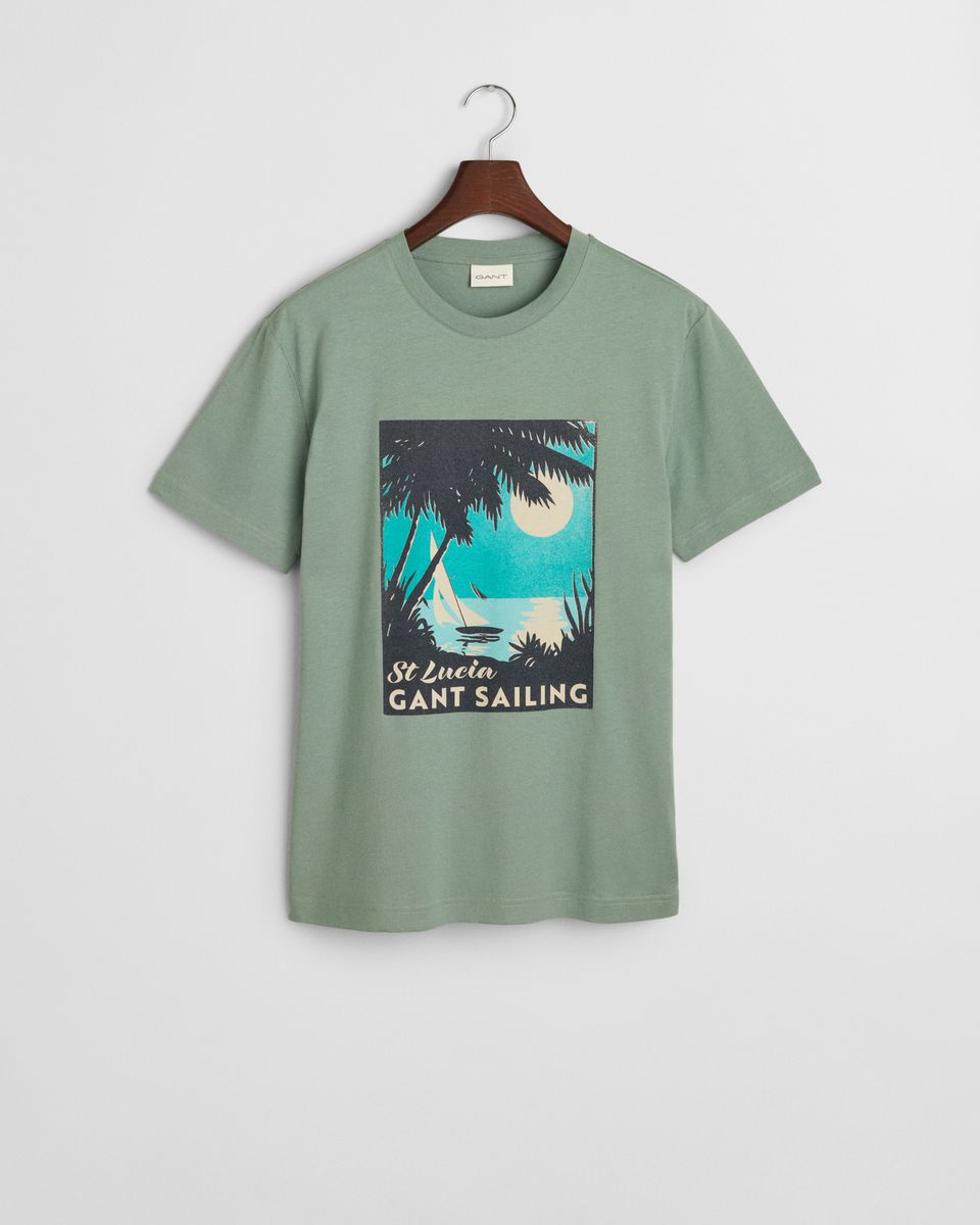 GANT USA Sailing Print Graphic T-Shirt