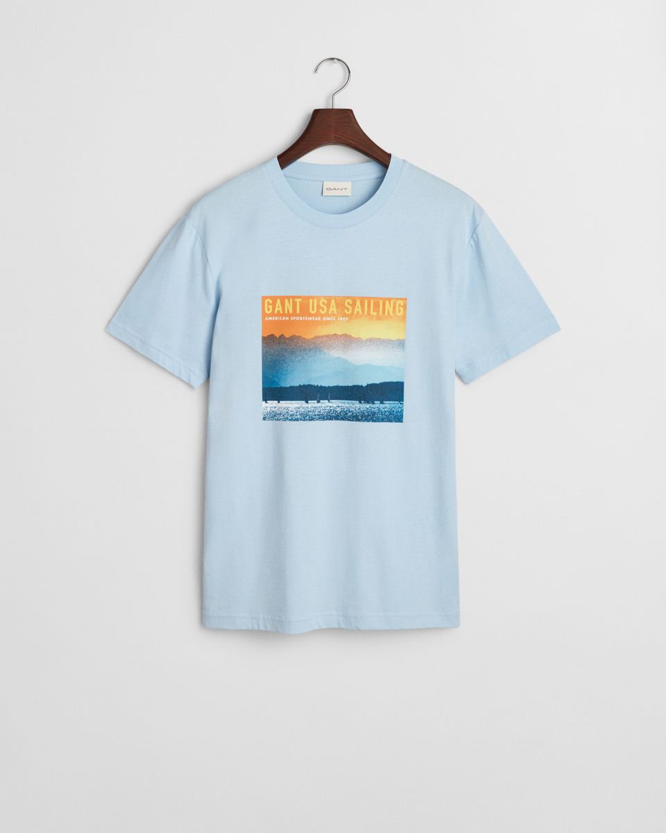 GANT USA Sailing Print Graphic T-Shirt