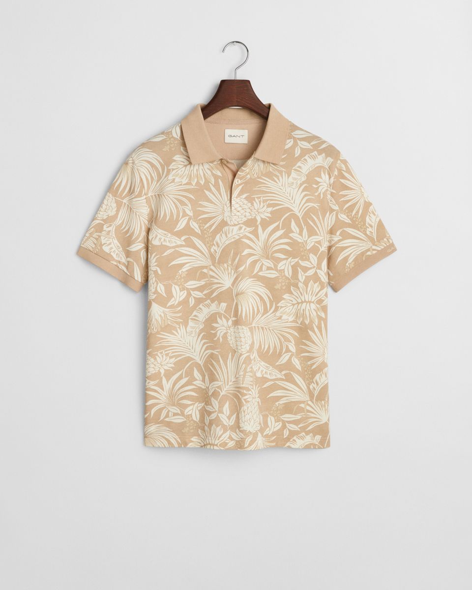 Tropical Print Poloshirt