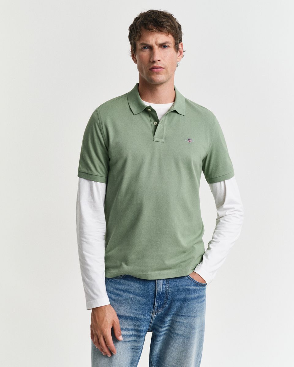 Regular Fit Shield Piqué Poloshirt