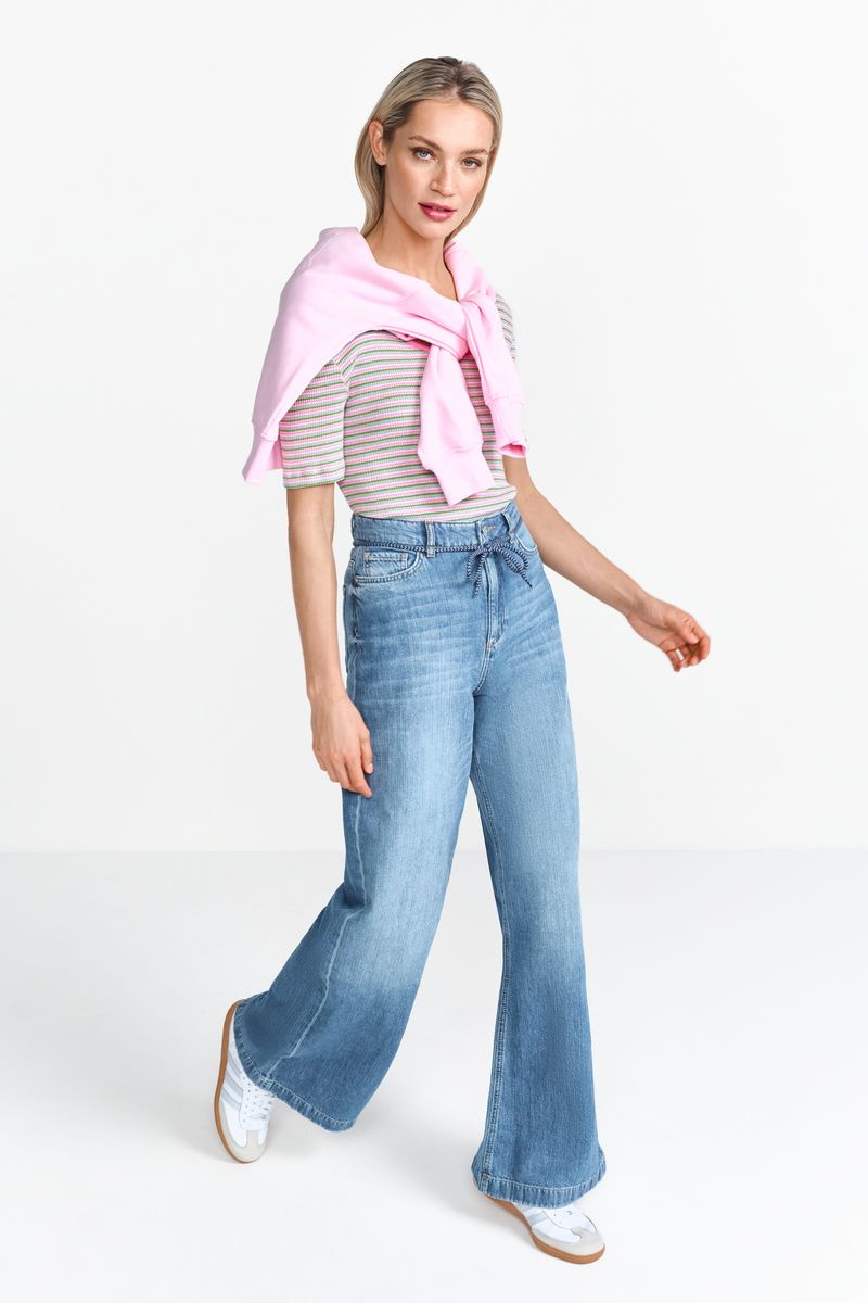 Multicolor Stripe Rib Shirt