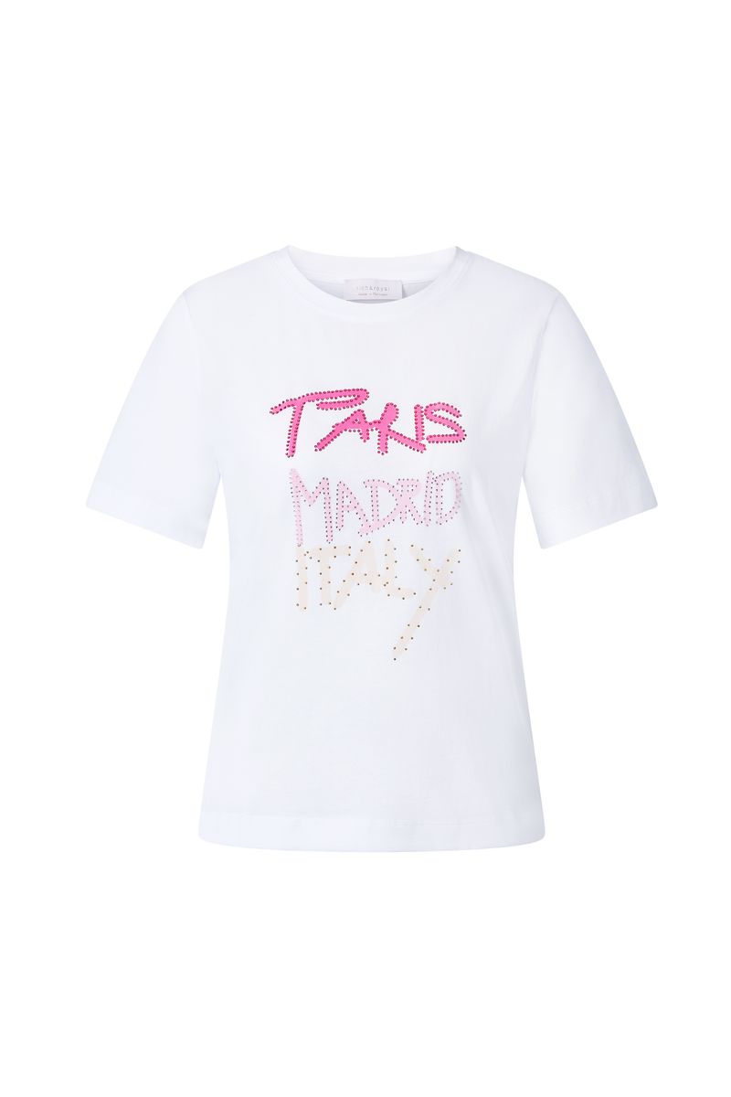 Elegant Fit T-Shirt Paris Madrid Italy