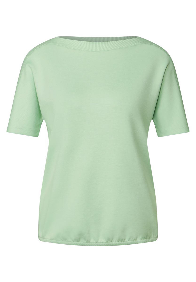 Shirt mit U-Boot-Ausschnitt