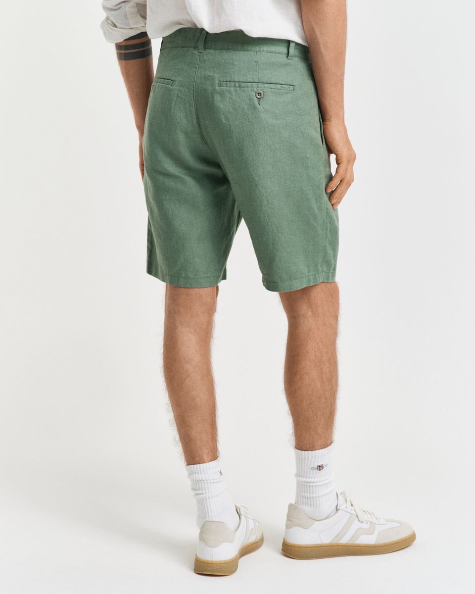 Relaxed Fit Leinen Shorts mit Kordelzug