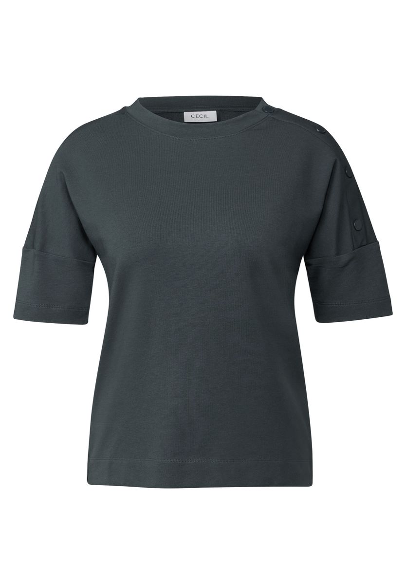 T-Shirt mit Knopfdetail