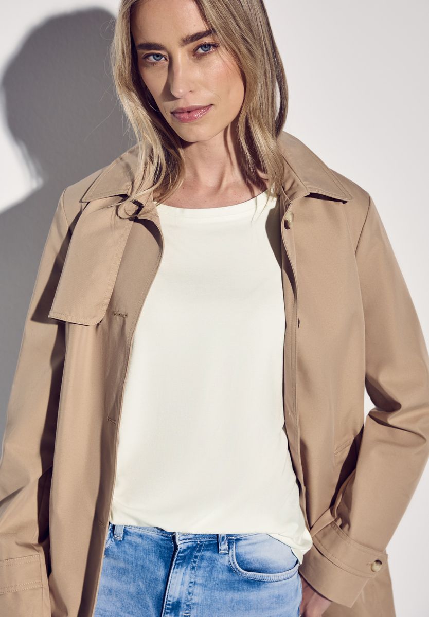 Shirt in Unifarbe