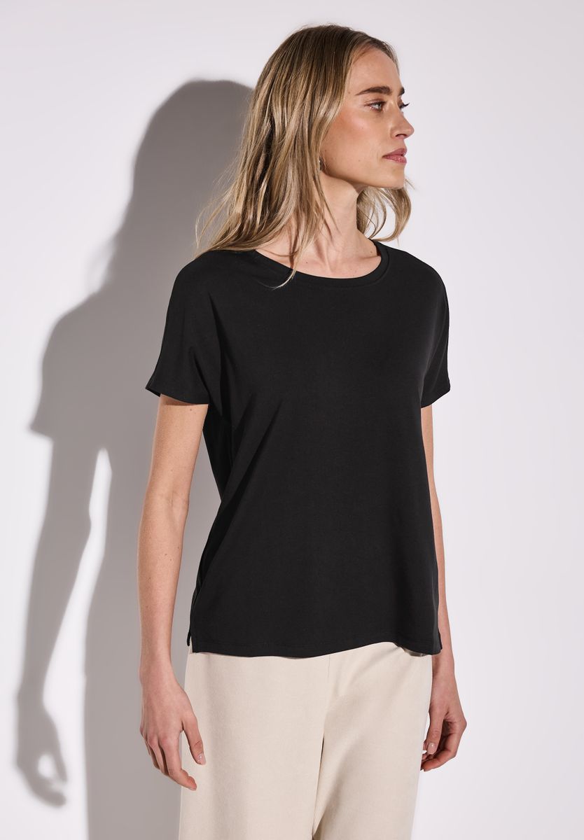 Shirt in Unifarbe