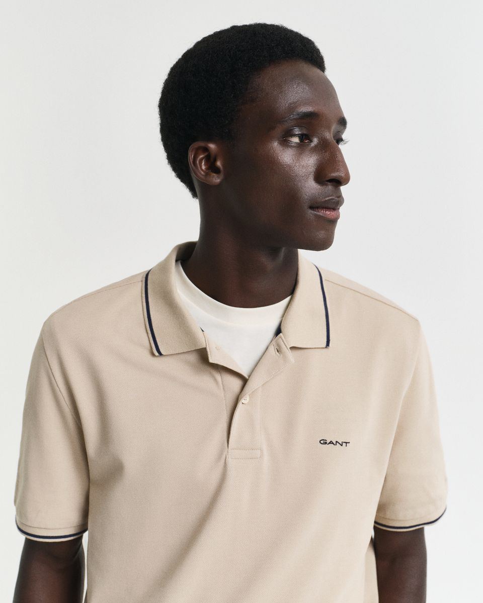 Tipped Piqué Poloshirt