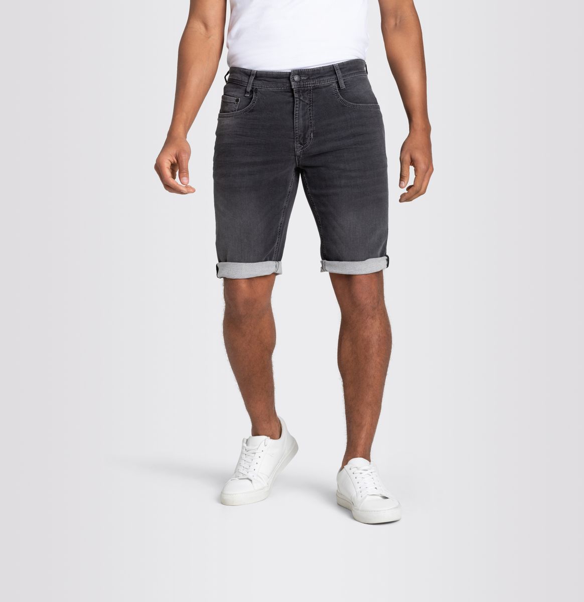 MAC JEANS - Jogn Bermuda, Light Sweat Denim